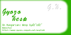 gyozo wesp business card